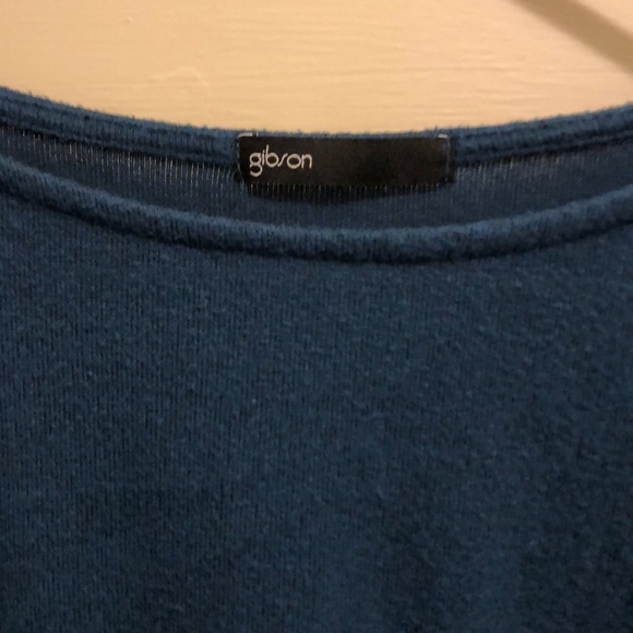Gibson Peacock Blue Super Soft Sweater Small - Picture 2 of 6